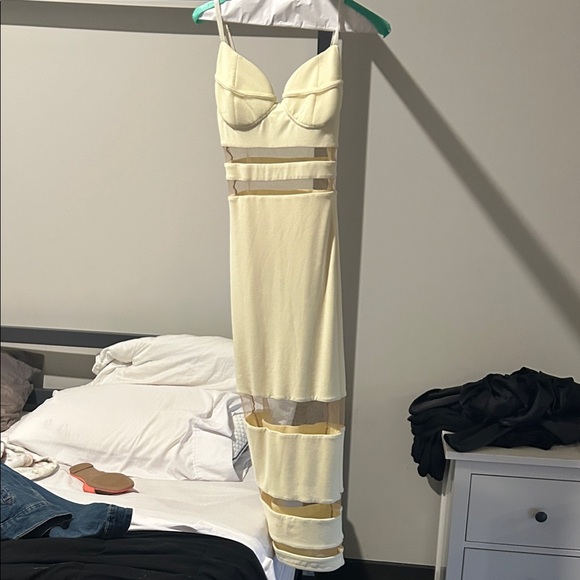 JLUXLABEL Dresses & Skirts - JLUXLABEL Cream Maxi Dress